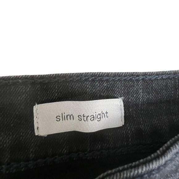 Social Standard By Sanctuary Womens Faded Black High Rise Slim Straight Jeans 14 - Picture 8 of 10